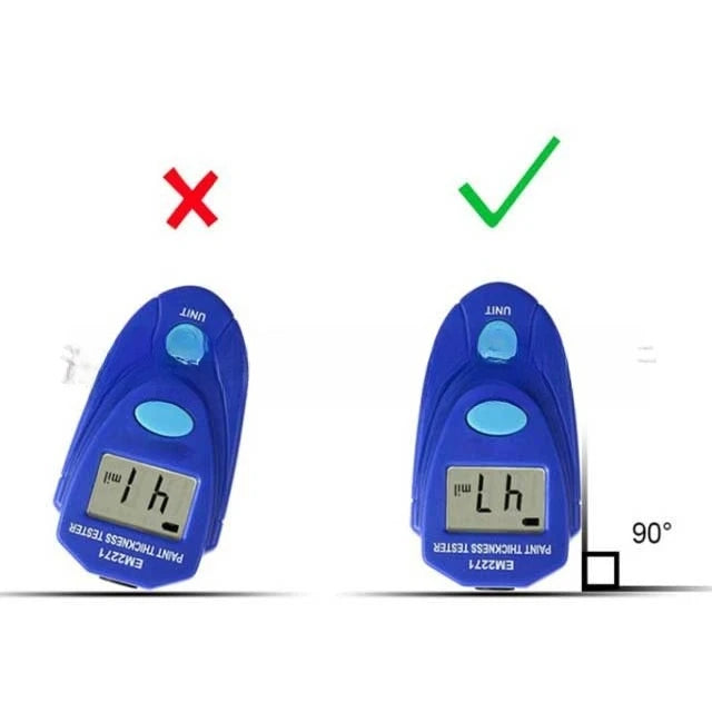EM2271 Automotive Digital Display Coating Paint Film Thickness Gauge Iron-based Magnetic Plating Paint Thickness Gauge