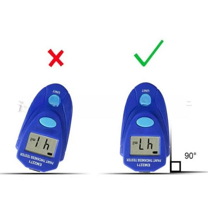 EM2271 Automotive Digital Display Coating Paint Film Thickness Gauge Iron-based Magnetic Plating Paint Thickness Gauge