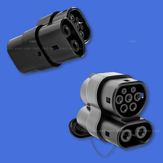 CCS 1 to CCS 2 (DC+AC) US standard AC/DC to European standard AC/DC Charging station adapter