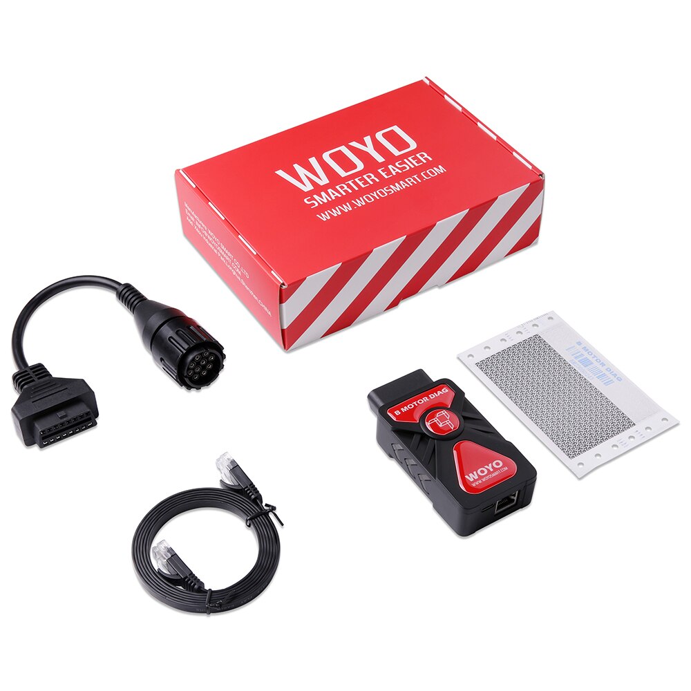 WOYO CTB008 OBDII Supports  Motorcycle Diagnostic Tools For BMW All EU4 Compliant Round 10-Pin Diagnosis Connectors VS GS911