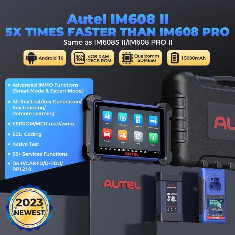 Autel MaxiIM IM608 II PRO IMMO Key Programmer Full Systems Diagnostic Tool J2534 ECU Programming Same as IM608S II