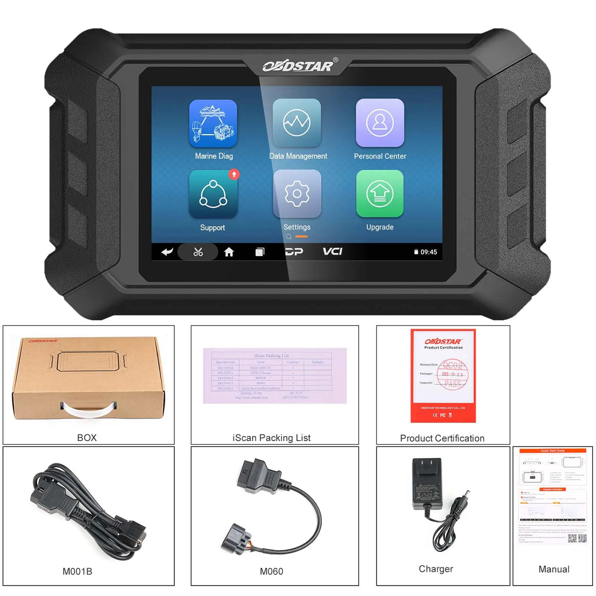 OBDSTAR iScan Mercury (Marine) Intelligent Diagnostic Equipment Code Reading, Code Clearing Data Flow Action Test 2 Years Update