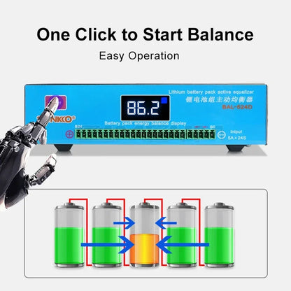 SUNKKO 524D Lithium Battery Pack 5A High Current Active Equalizer Battery Repair Capacity Differential Pressure Balance Voltage