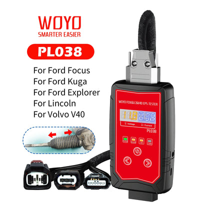 WOYO PL038 For Ford Focus, Kuga, Explorer, Lincoln, Volvo V40 Iron Shell  Electric Power Steering Wheel Motor EPS Tester