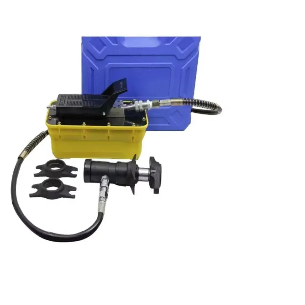 Replaceable hydraulic ball removal tool for abnormal noise detection (pneumatic pedal hydraulic pump)