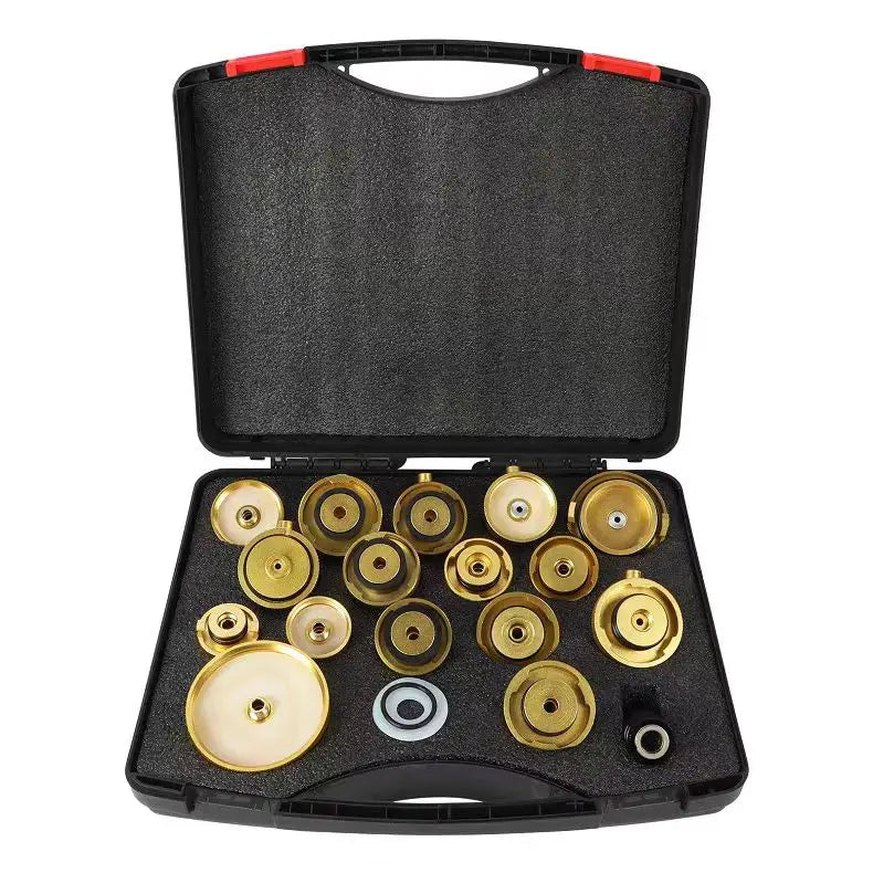 17pcs Pulsating Brake Oil Exchanger Connector Car Brake Extractor Oil Pump  Connector for Toyota Tesla Benz BMW Audi