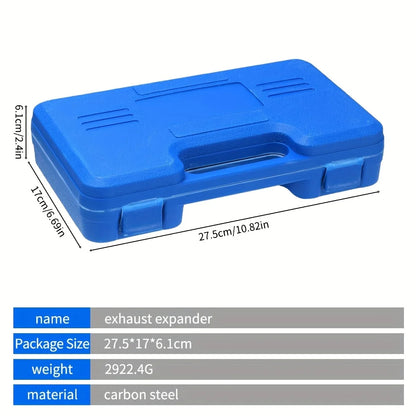 3Pcs Exhaust Pipe Expander Set 1-1/8" to 3-1/2", Tail Pipe Expander Tool Set, Muffler Pipe Expander Set with Case