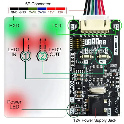 WOYO CTB003 CAN Module BUS Data Logger For All Car CAN BUS Module Data Transceiver Automotive Diagnostic Tool For EPS/IP/HMI...