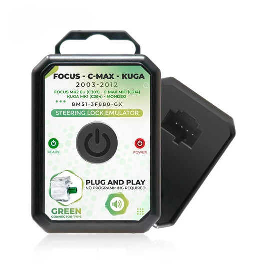 Steering Lock Emulator For Ford Focus C-Max Kuga Mondeo Green Connector Type