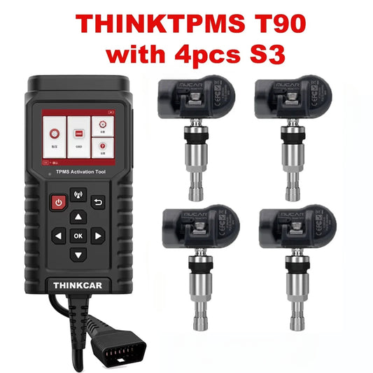 ThinkCar/mucar THINKTPMS TP T90 TPMS S3 Programmer 315MHz 433MHz 2in1 Car Tire Pressure Diagnosis Tool TPMS Sensor Service Tool