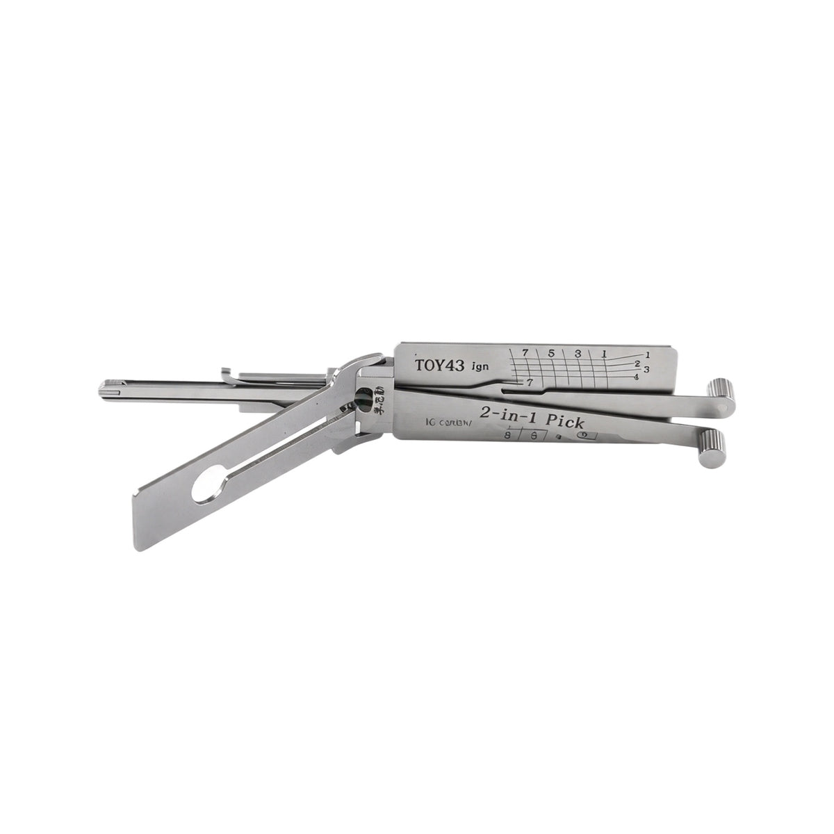 Lishi TOY2 TOY2014 TOY2014 V.2 TOY40 TOY43AT TOY43R TOY43 TOY48 TOY51 Decoder 2 in 1 Lishi Locksmith Tools