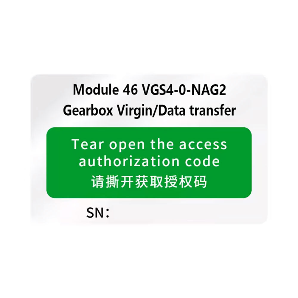 YANHUA ACDP Module 46 Read/Write/Transfer VGS4 - NAG2  for M B TCU Gearbox data / refresh TCU Module Yanhua ACDP2 Module 46