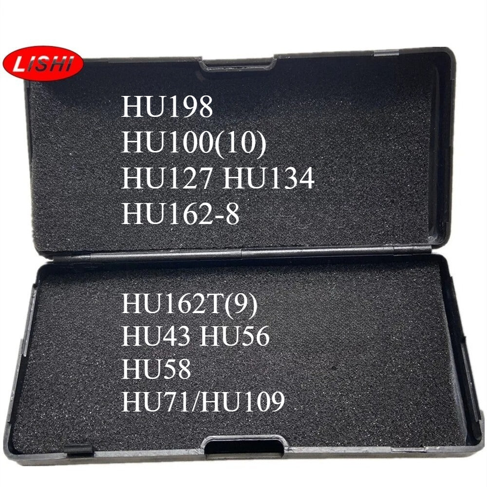Lishi HU198 HU100(10) HU127 HU134 HU162-8 HU162T(9) HU43 HU56 HU58 HU71/HU109 Decoder 2 in 1 Lishi Locksmith Tools