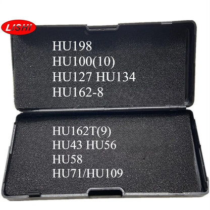 Lishi HU198 HU100(10) HU127 HU134 HU162-8 HU162T(9) HU43 HU56 HU58 HU71/HU109 Decoder 2 in 1 Lishi Locksmith Tools