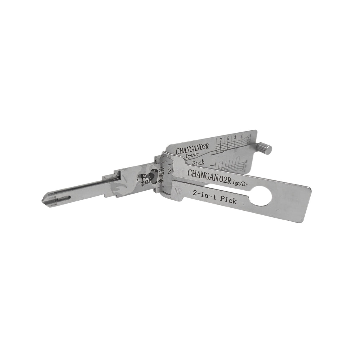 Lishi CHANGAN CHANGAN02 CHANGAN02R QIRUI02 QIRUI02R Decoder 2 in 1 Lishi Locksmith Tools