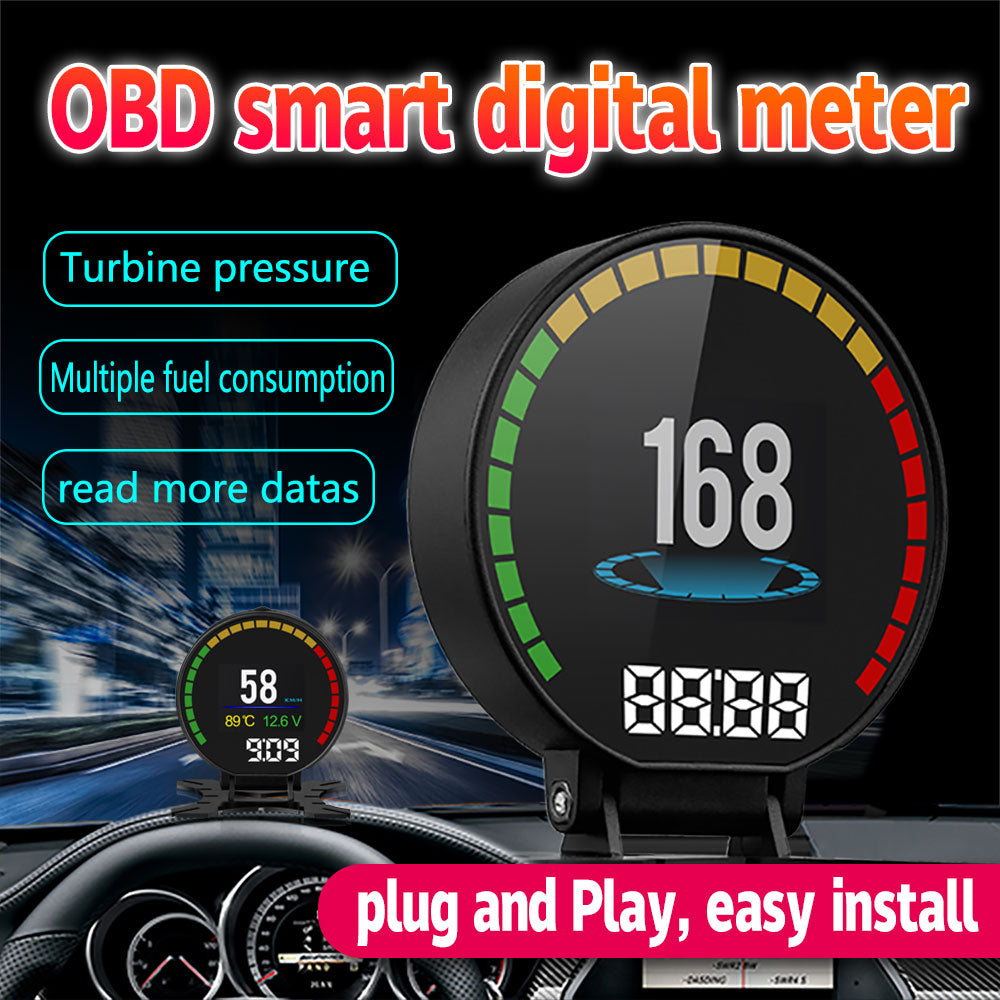 AUTOOL P15 OBD2 HUD Speedometer Head Up Display Smart Digital Meter Speed Voltage Oil Water Temperature PRM Car Gauge Plug and Play   5.0   1 Review   ౹   2 sold byRYSJM HK GAUGE Store (4.9 | 386 sold )