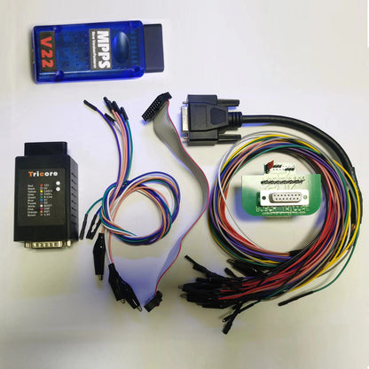 MPPS V22 Master Tricore+Multiboot+Breakout Tricore Cable+Bench Pinout  Cable no limit Perfect kit