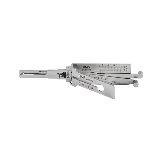 Lishi GM45 SM3/SM5 SW 5.7 DAT17 WT47T YM30 NE66 MAHINDRA Decoder 2 in 1 Lishi Locksmith Tools