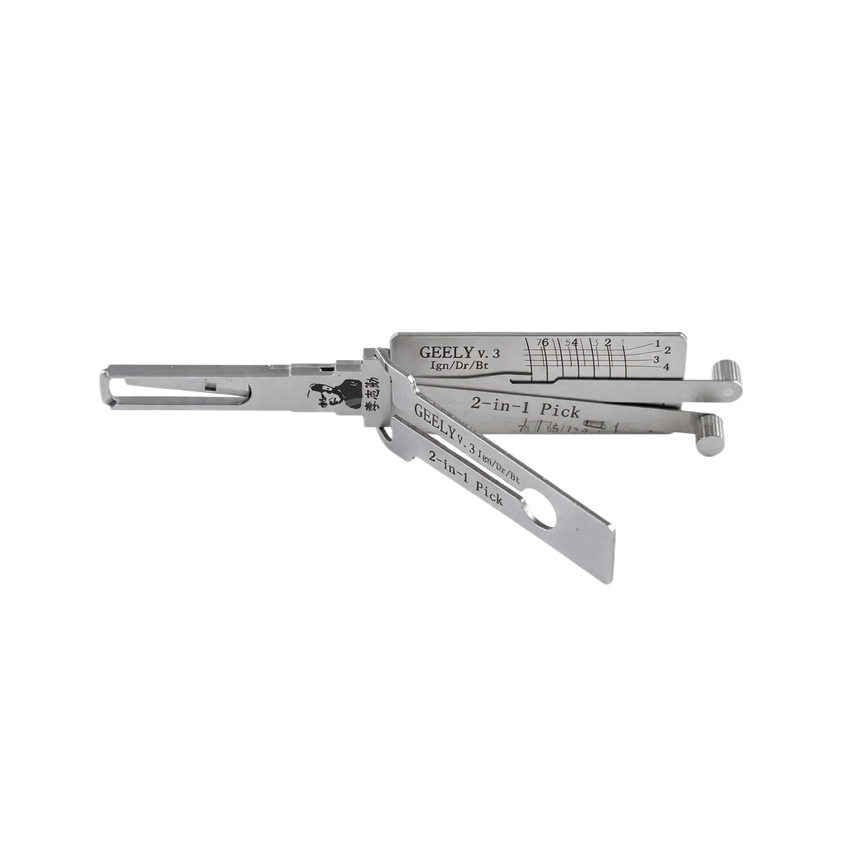 Lishi HAVAL HAVAL2023 HAIMA HS5/H9 HOWO GEELY GEELY2/HAVAL2 Decoder 2 in 1 Lishi Locksmith Tools