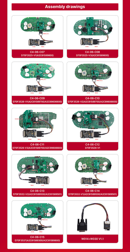 OBDSTAR V850 ADAPTER KIT SOLDER-FREE MQB (5A)IMMOBILIZER DATA READING