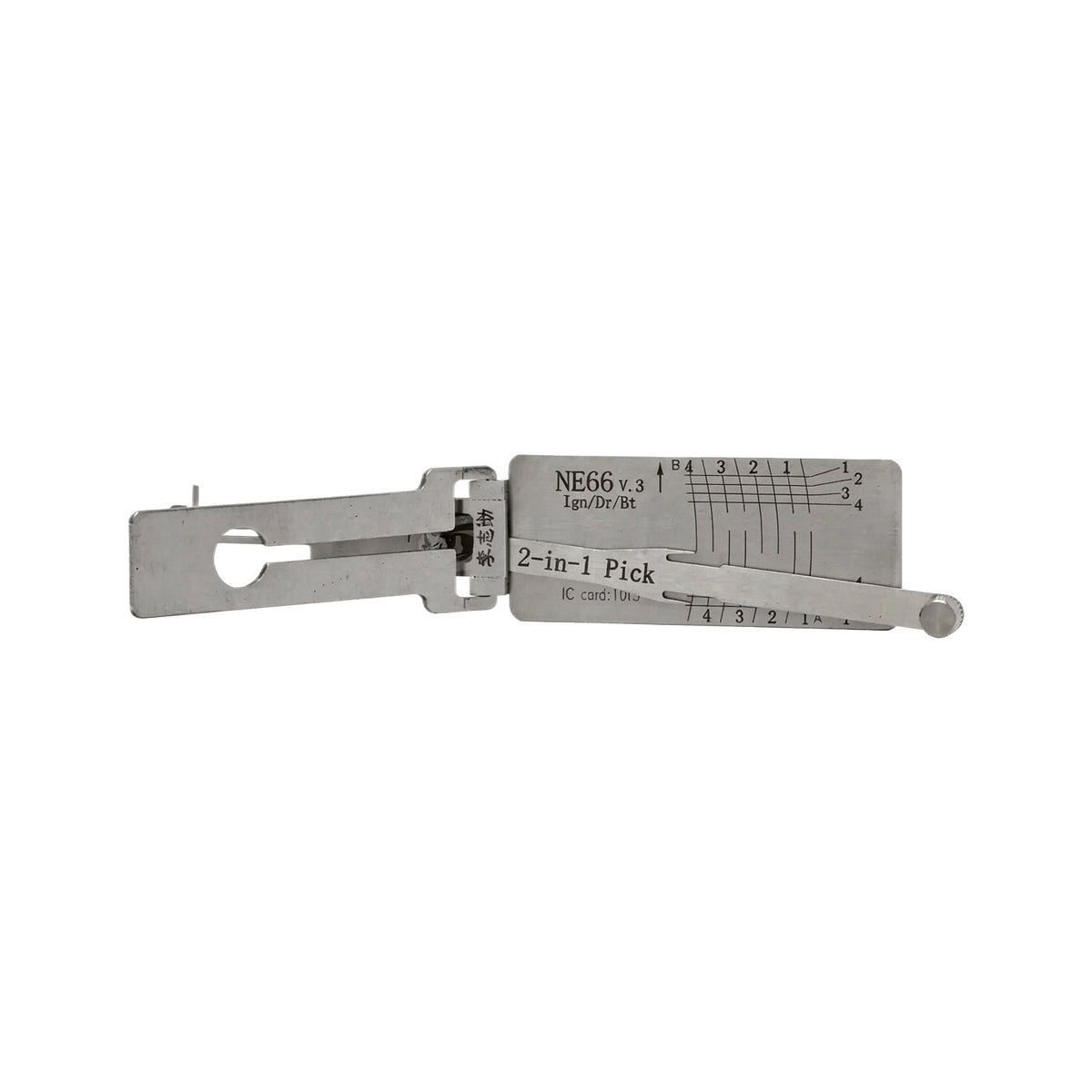 Lishi GM45 SM3/SM5 SW 5.7 DAT17 WT47T YM30 NE66 MAHINDRA Decoder 2 in 1 Lishi Locksmith Tools