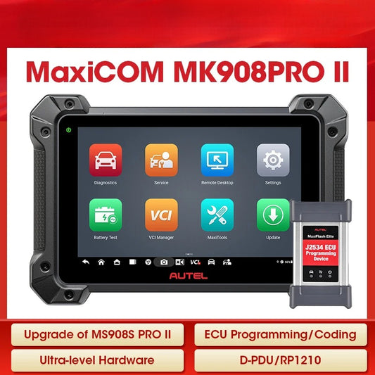 Autel MK908PRO II MK908 PRO 2 Automotive OBD2 Scanner J2534 ECU Programming Tools PK MK908S PRO
