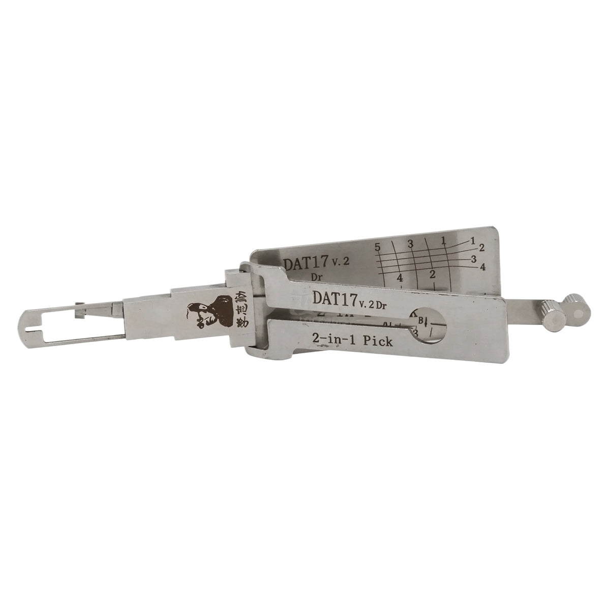 Lishi GM45 SM3/SM5 SW 5.7 DAT17 WT47T YM30 NE66 MAHINDRA Decoder 2 in 1 Lishi Locksmith Tools