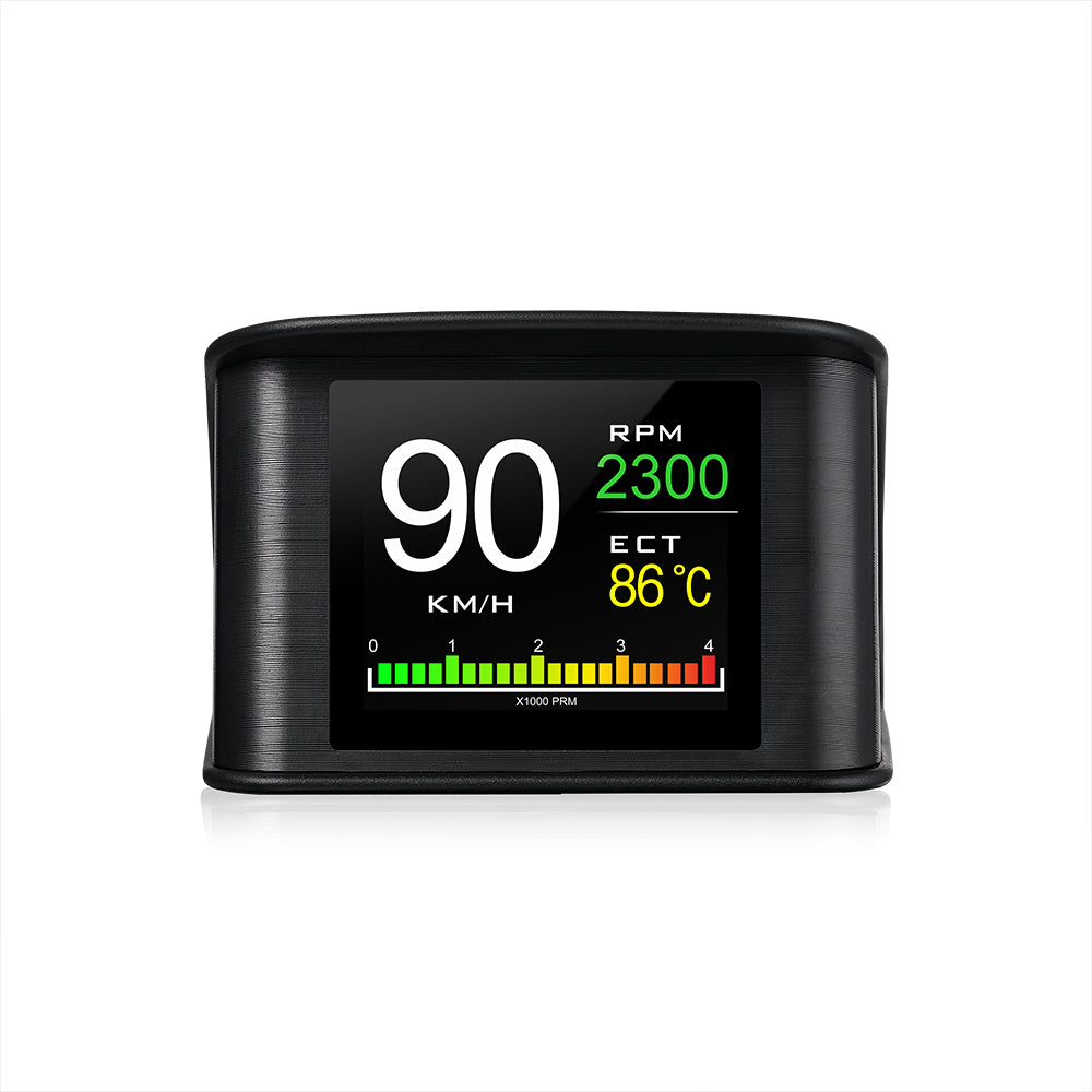 P10 OBD2 HUD Car Head-up Display TFT LCD Digital Speedometer Auto On-board Computer With Fuel Consumption Water Temperature