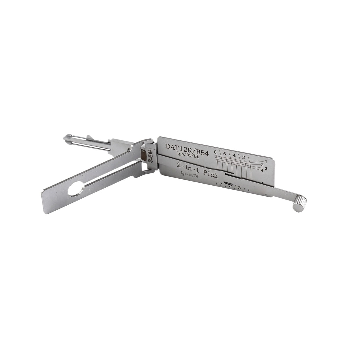 Lishi HI1 HON58R NSN14 NSN14 V.2 NSN14R NSN11 ISU5 DAT12R Decoder 2 in 1 Lishi Locksmith Tools
