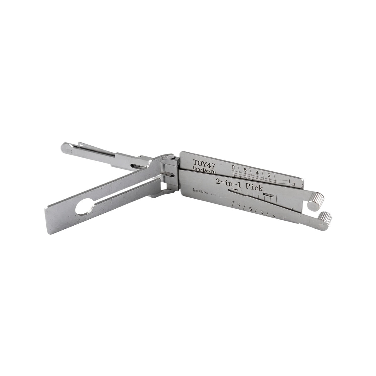 Lishi TOY43AT TOY38R TOY43 TOY43R TOY47 Decoder 2 in 1 Lishi Locksmith Tools