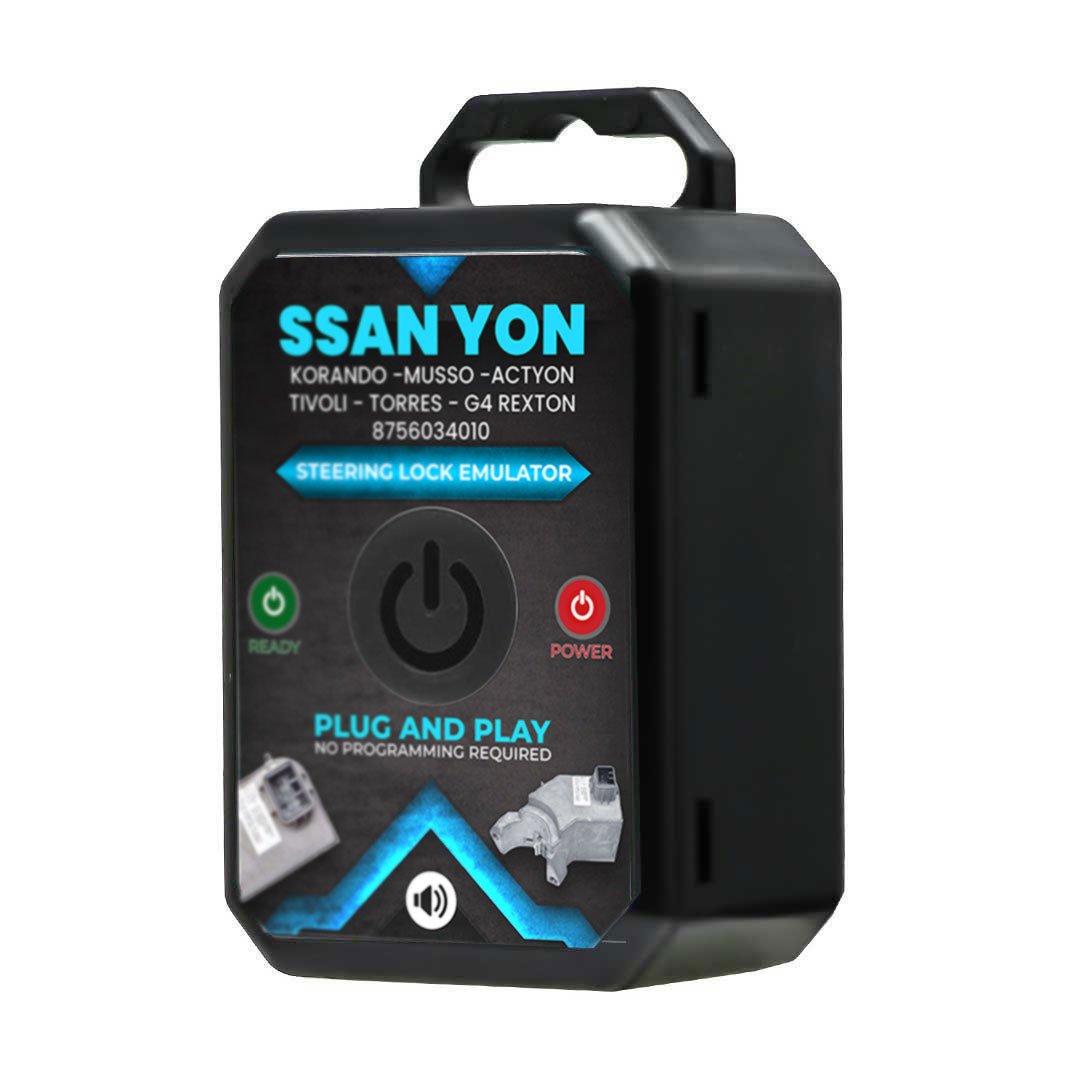 1PC SsangYong Korando - Musso - Actyon - Tivoli - Torres - G4 Rexton Steering Lock Emulator Simulator With Lock Sound