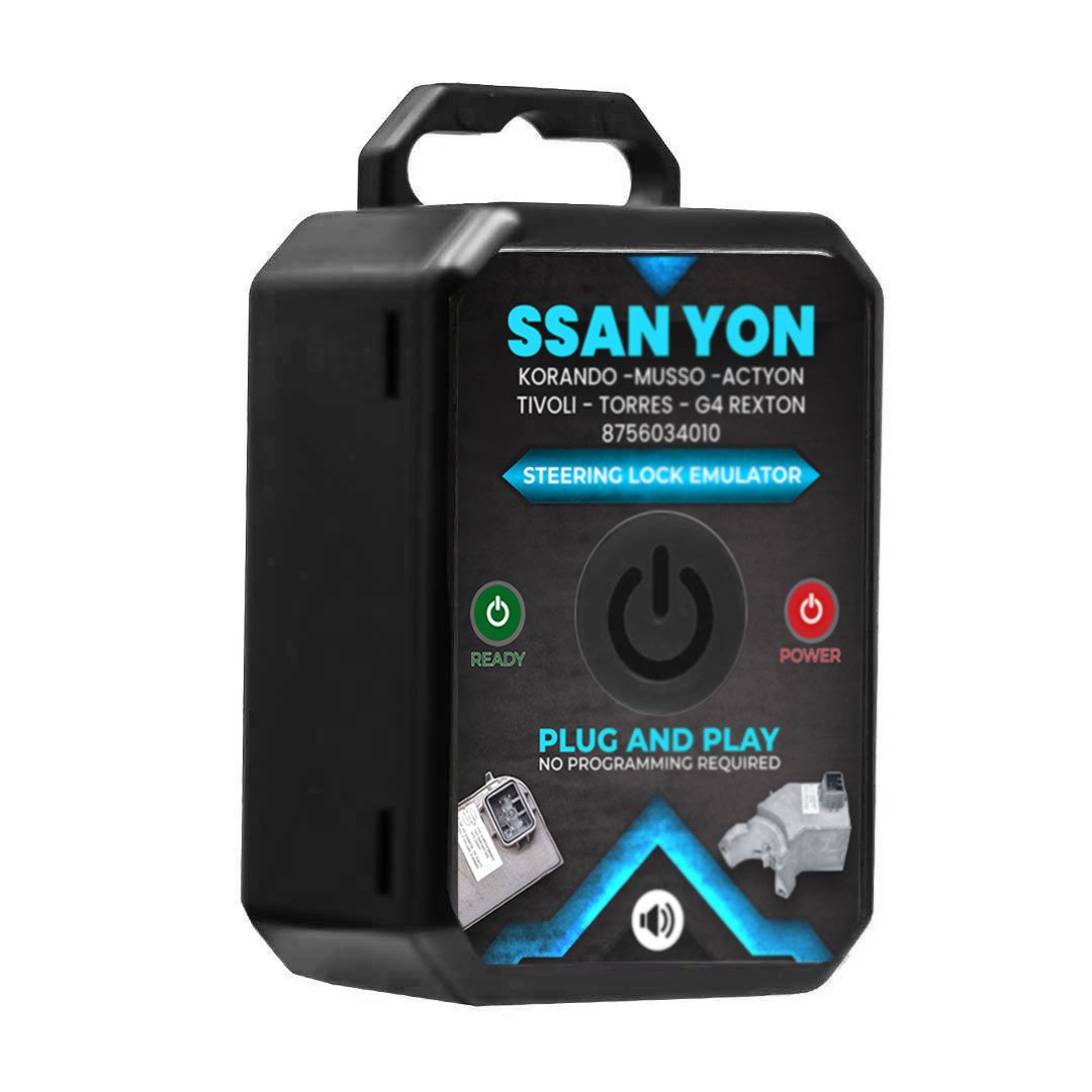 1PC SsangYong Korando - Musso - Actyon - Tivoli - Torres - G4 Rexton Steering Lock Emulator Simulator With Lock Sound