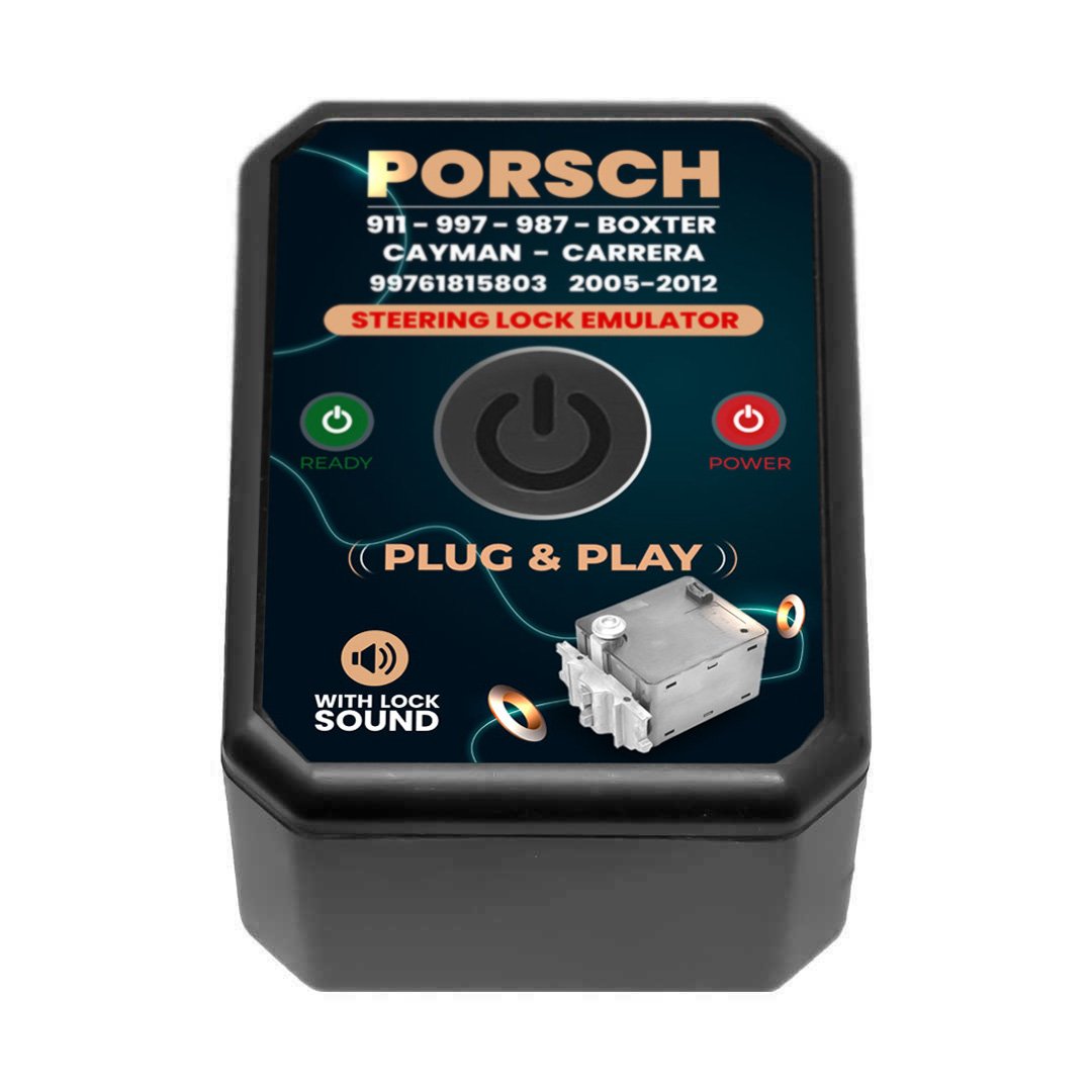 Porsche 911, 997, 987 Boxster, Cayman, Carrera 2005-2012 Steering Lock Emulator Simulator