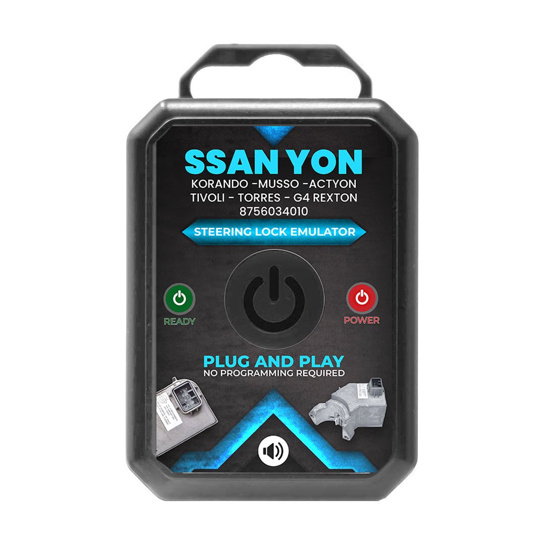 1PC SsangYong Korando - Musso - Actyon - Tivoli - Torres - G4 Rexton Steering Lock Emulator Simulator With Lock Sound