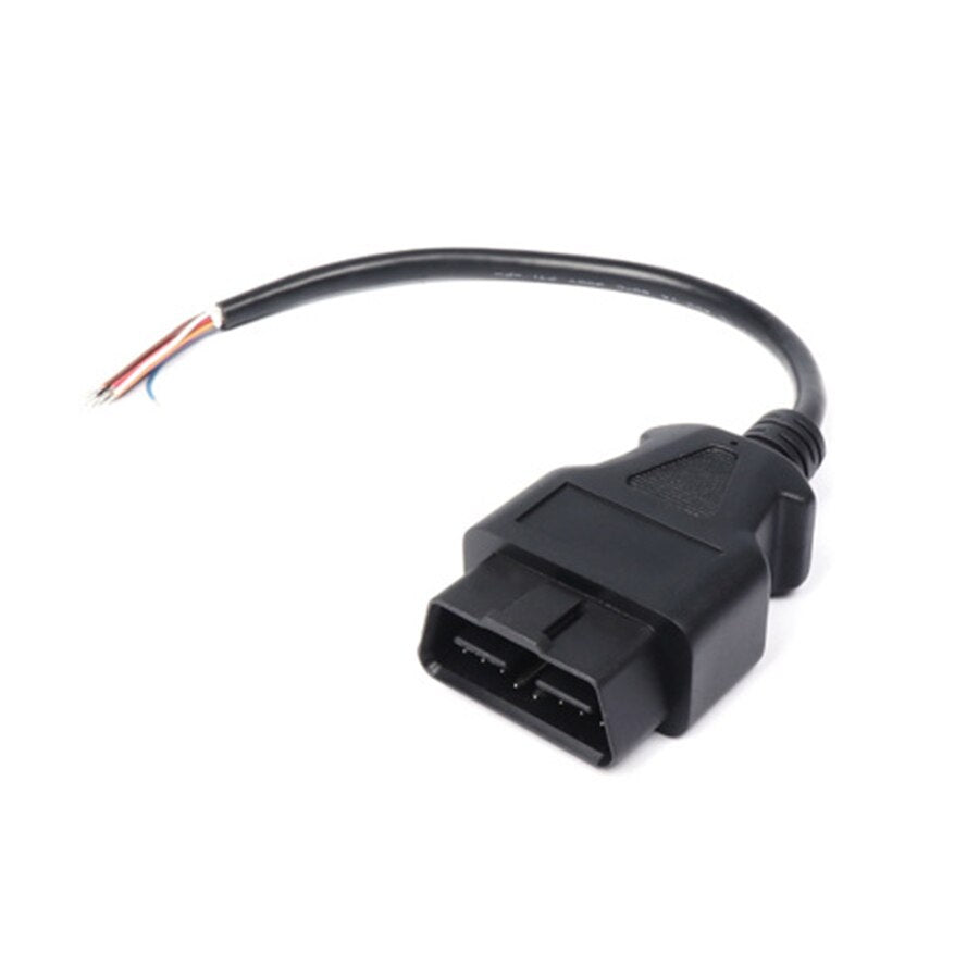 OBD2 16Pin Male Plug Connector  ELM327 Extension Adapter OBD Cable OBDII EOBD ODB2 16 Pin OBD 2 Adaptor Opening Female Cable