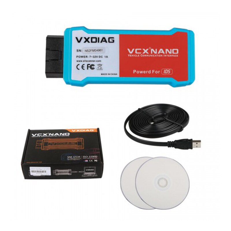VXDIAG VCX NANO For Ford OBD2 2 in 1 with IDS V129.07 Diagnostic Tool automotivo scanner  For Mazda OBD2 scanner