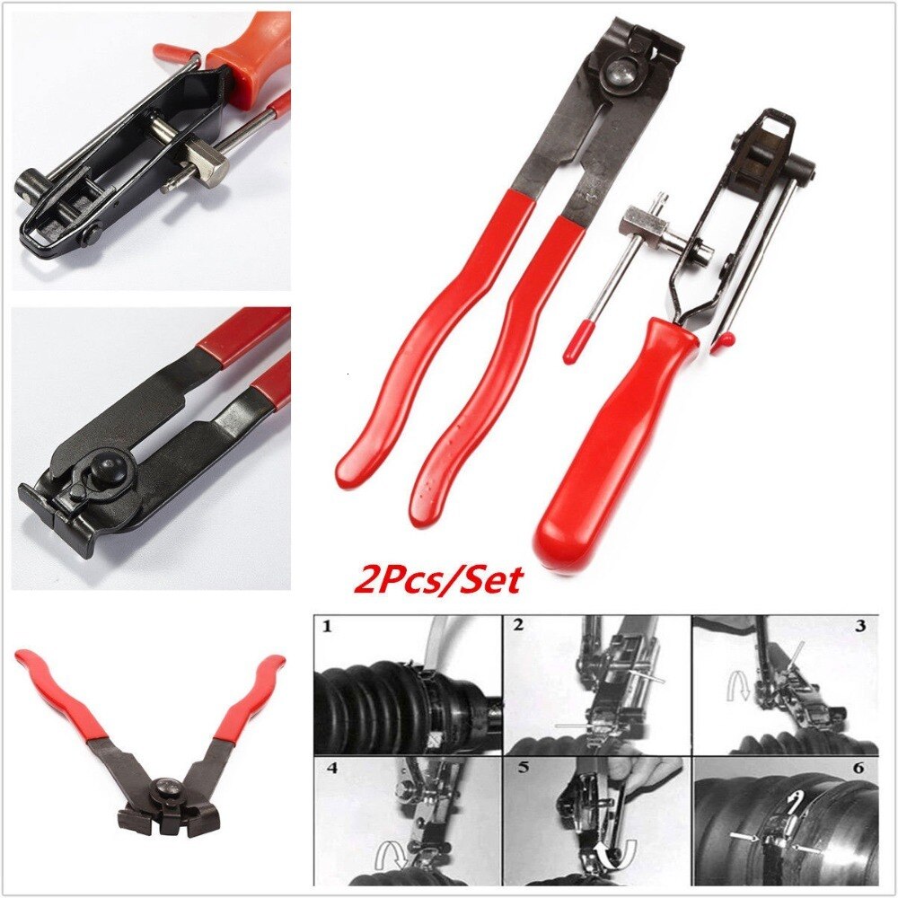 2pc CV Joint Clamp Banding Install Tool Ear Type Boot Clamp Pliers Profession Hand Tool