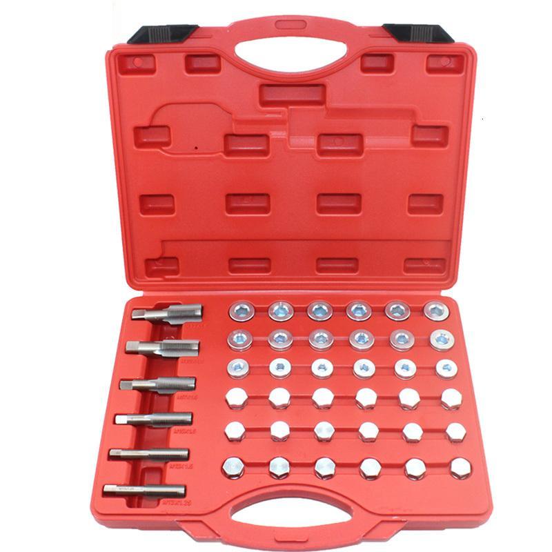 114pcs Oil bottom discharge screw thread Repair tool Auto repair tool m13-22 car sleeve tapping