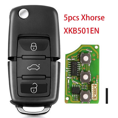 5pcs/lot  Xhorse XKB501EN  VW B5 Type 3 Buttons Wired Universal Wire Remote Key X001-01  VVDI Key Tool