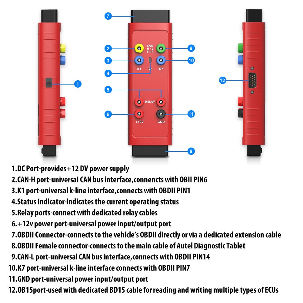 Autel G-BOX3 G-BOX2 Key Programming Adapter Realizes Fast Mode Tool For Mercedes Benz/BMW Work with IM508 PRO/IM608 II/IM608