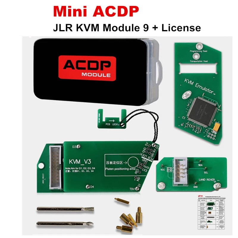 Yanhua Mini ACDP  Jaguar/Land Rover KVM Module 9 Support Adding key and All Key Lost and Key Refresh