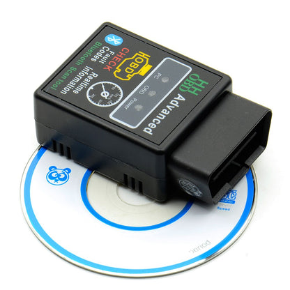 2021 New Design HH OBD Advanced MINI ELM327 v2.1 Black Bluetooth OBD2 Car CAN Wireless Adapter Scanner Tool