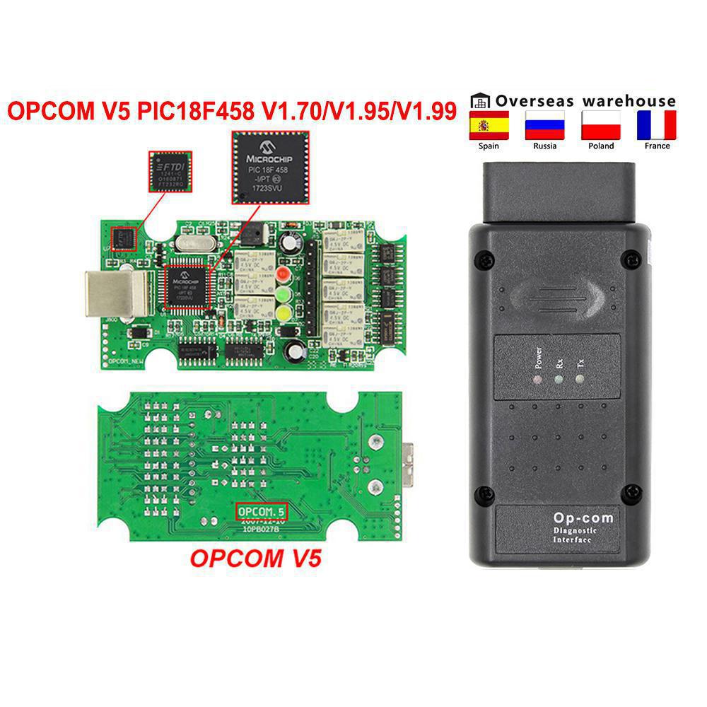 OPCOM V5 Opel OP COM 1.70 Flash Firmware Update Car Diagnostic Opel OP ...
