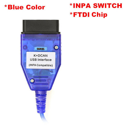 Full Chip  BMW INPA K DCAN K+CAN FTDI Chip USB Diagnostic Interface INPA Compatible  BMW Series New Design