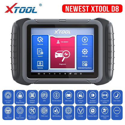 2021  XTOOL D8 OBD2 Diagnostic Scanner ECU Coding Automotive OBD Code Reader all systems diagnotic tools Support CAN FD