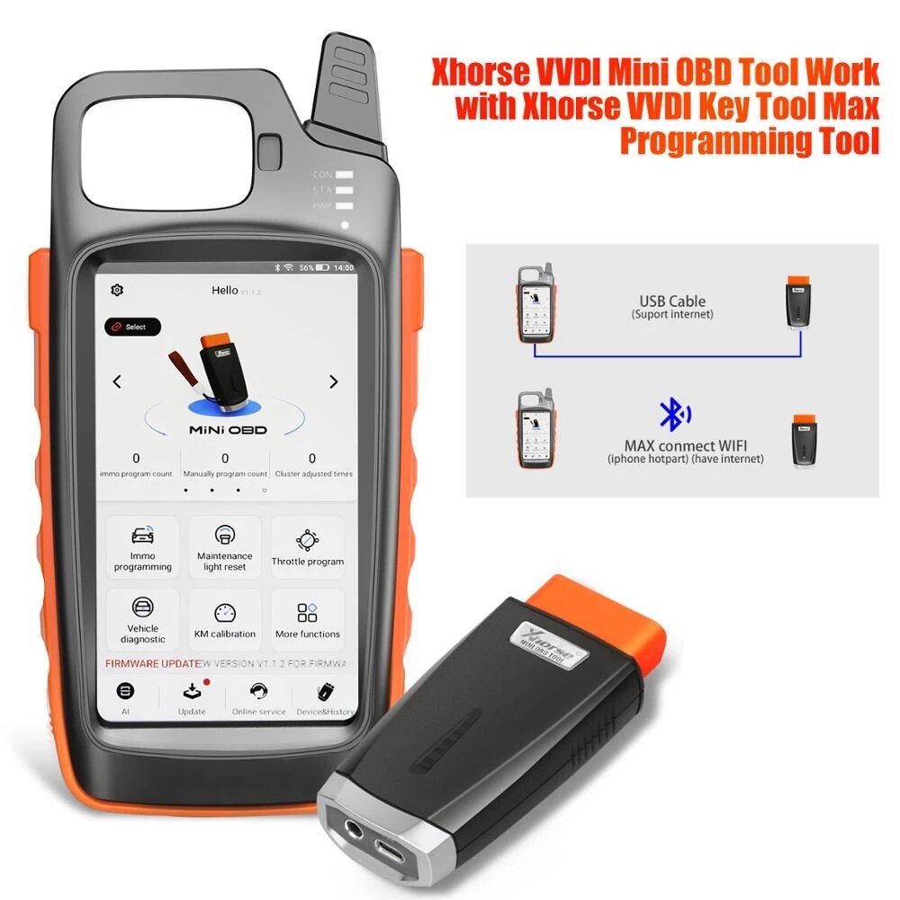 Xhorse VVDI KEY TOOL MAX Remote and Chip Generator Support 96bit 48 Clone Function