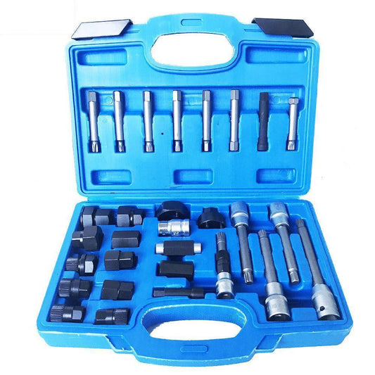 30pcs Alternator Freewheel Pulley Puller Alternators Tool Set Special Socket Set