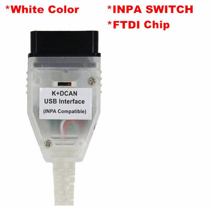 Full Chip  BMW INPA K DCAN K+CAN FTDI Chip USB Diagnostic Interface INPA Compatible  BMW Series New Design