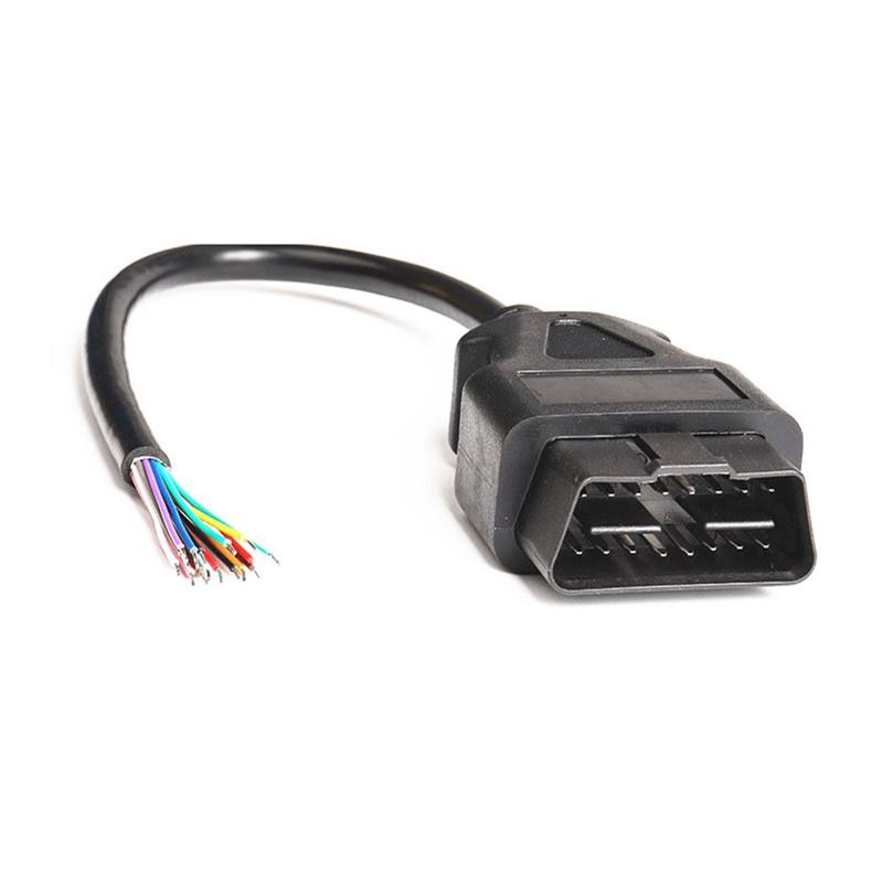 OBD2 16Pin Male Plug Connector  ELM327 Extension Adapter OBD Cable OBDII EOBD ODB2 16 Pin OBD 2 Adaptor Opening Female Cable