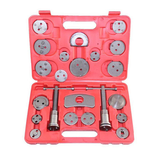 22pcs Universal Car Disc Brake Caliper Wind Back Brake Piston Compressor Tool Kit  Most Automobiles Garage Repair Tools